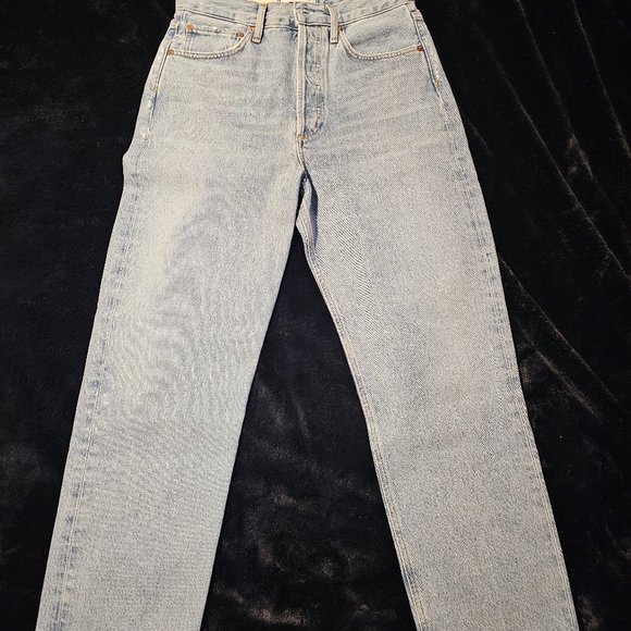 AGOLDE  -NWT- 90'S CROP MID RISE STRAIGHT (color REPLICA) - Picture 1 of 3